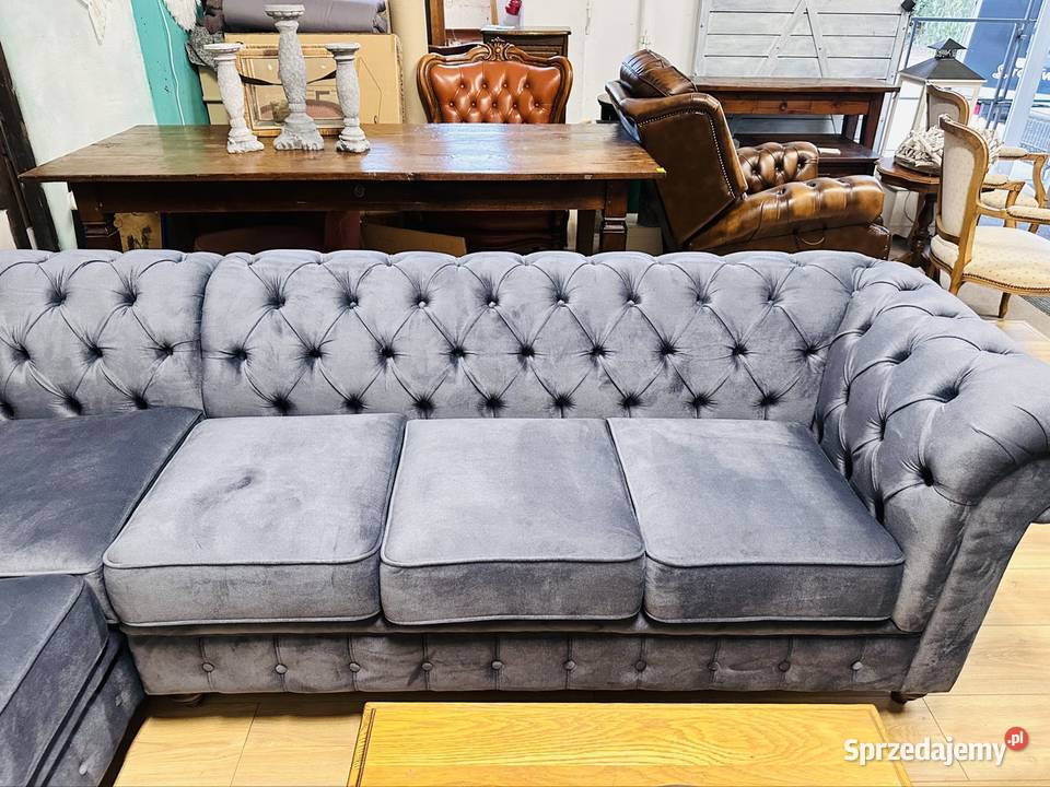 ROGÓWKA 2os KANAPA w stylu chesterfield Sofy i kanapy Bydgoszcz