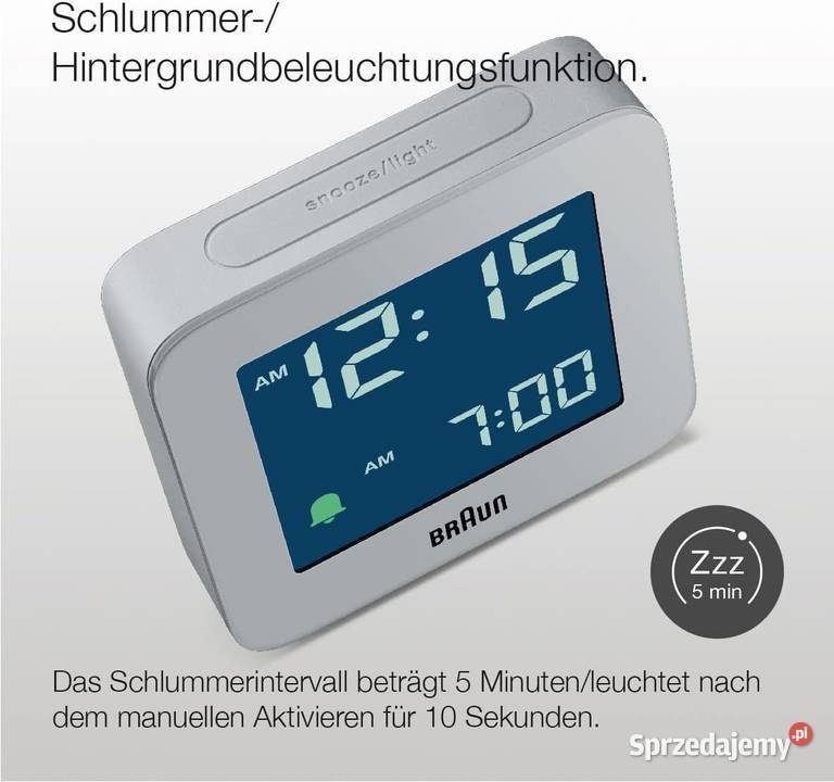 Braun Cyfrowy budzik z drzemką negatywny Jaworzno