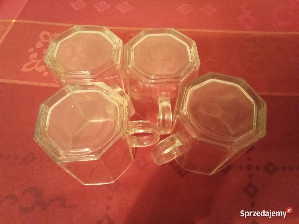 4 szklanki oktagon arcoroc Francja Vintage Dom i Ogród Warszawa