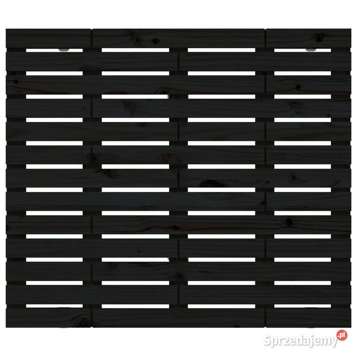Wezgłowie łóżka czarne 126x3x915 lite drewno Warszawa sprzedam