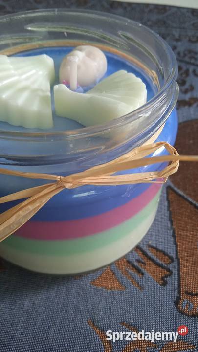 PASTELOWA ŚWIECA SOJOWA W SZKLANYM SŁOIKU Świece Piła
