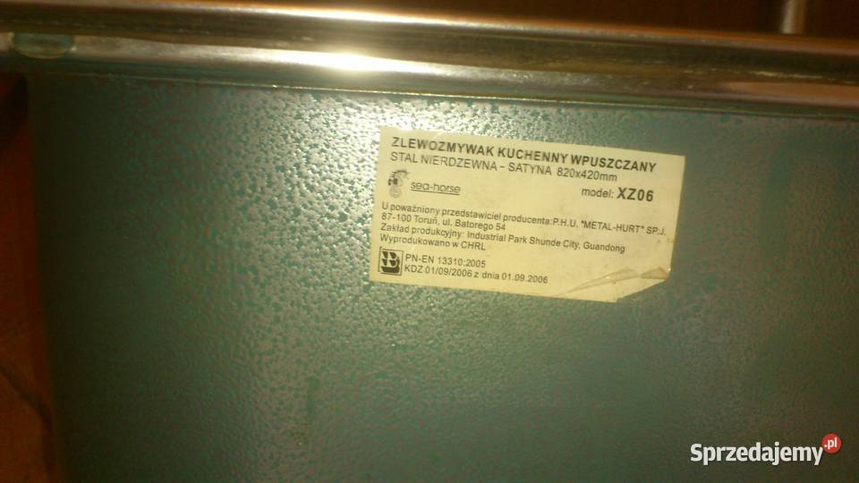 Zlewozmwak seahorse dwukomorowy ze stali Zlewozmywaki Łódź