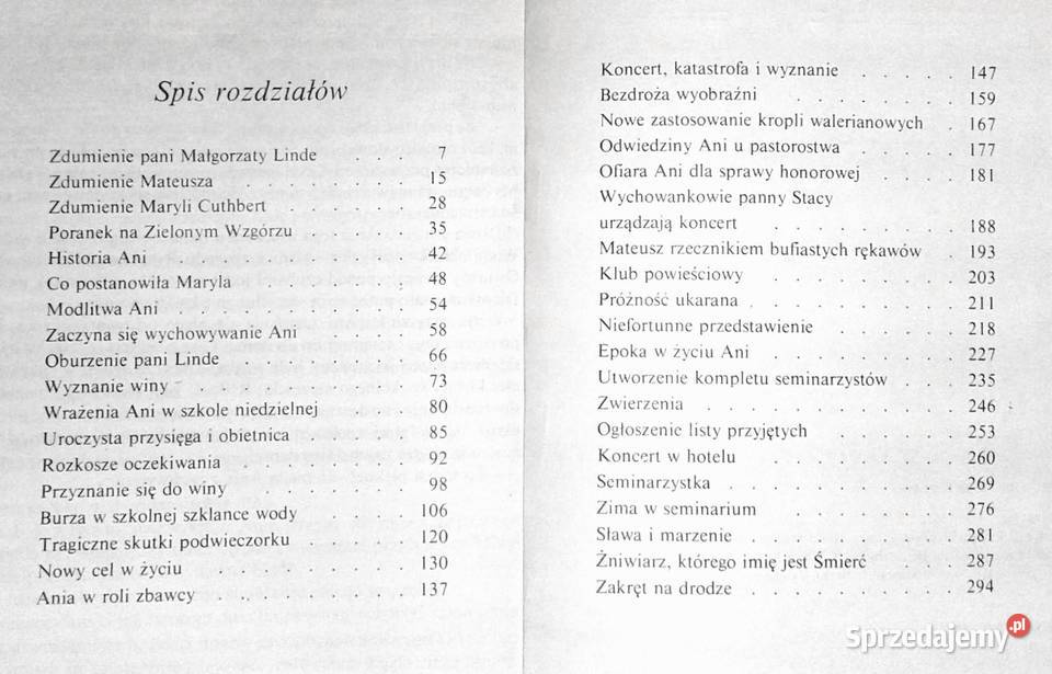 Ania z Zielonego Wzgórza Lucy Maud Montgomery lubelskie Chełm