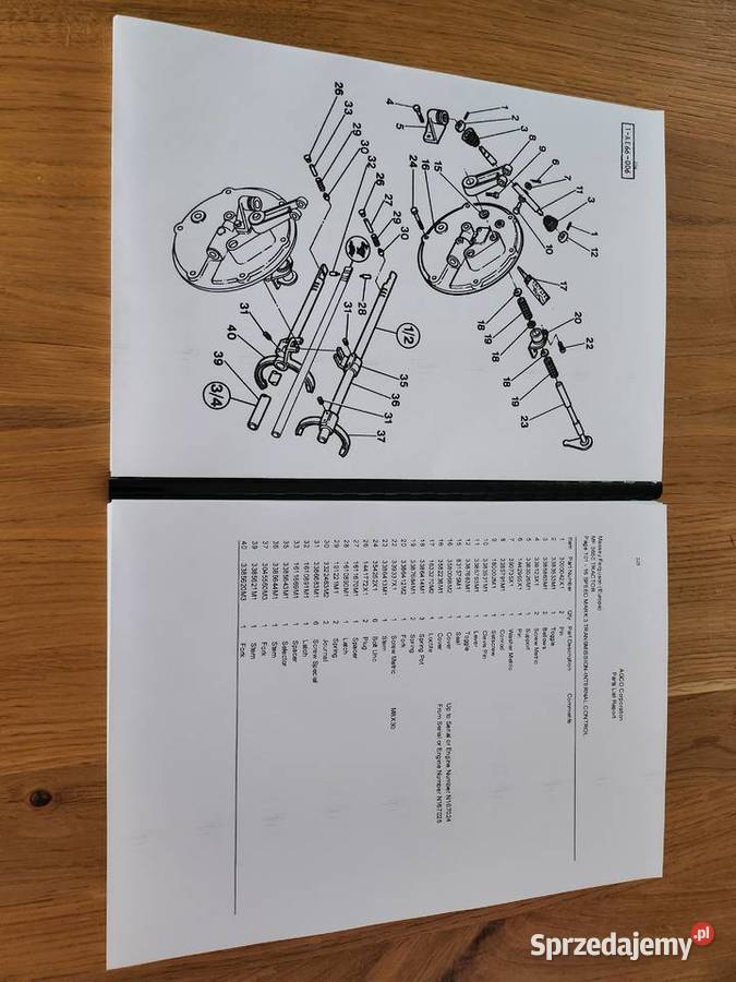 MASSEY FERGUSON 3650 katalog części Gdańsk