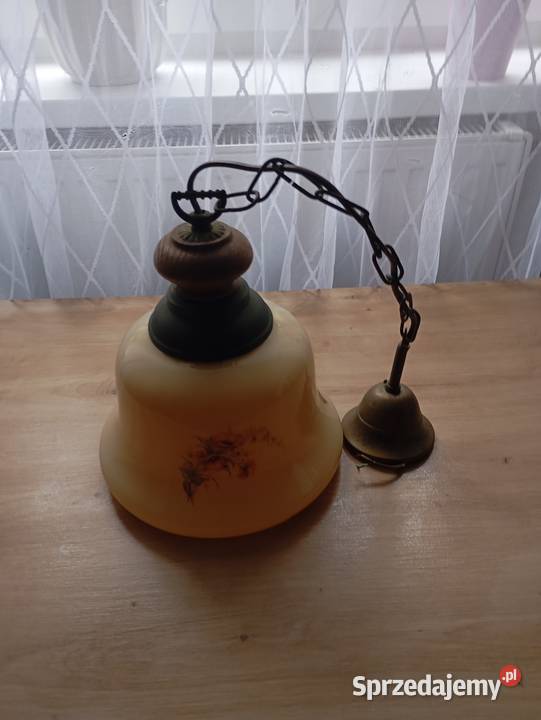 Lampa wisząca vintage z okresu PRL