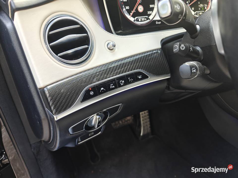 Mercedes S 63 AMG LONG 4Matic 2017 elektrochrom. lusterko wst. Warszawa