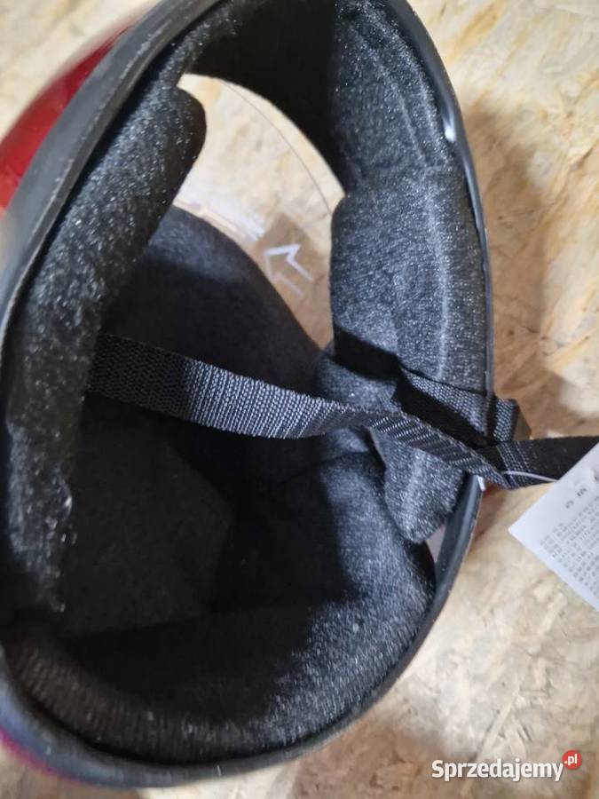 Kask dziecięcy cn TSS czerwony niebieski czarny Głogowa