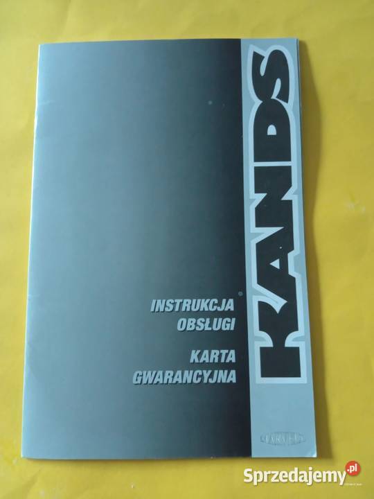 Sprzedam instrukcję obsługi roweru marki Kands małopolskie