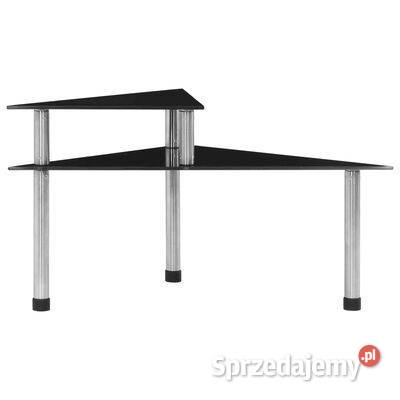 vidaXL Półka kuchenna czarna 495x35x26 hartowane Warszawa