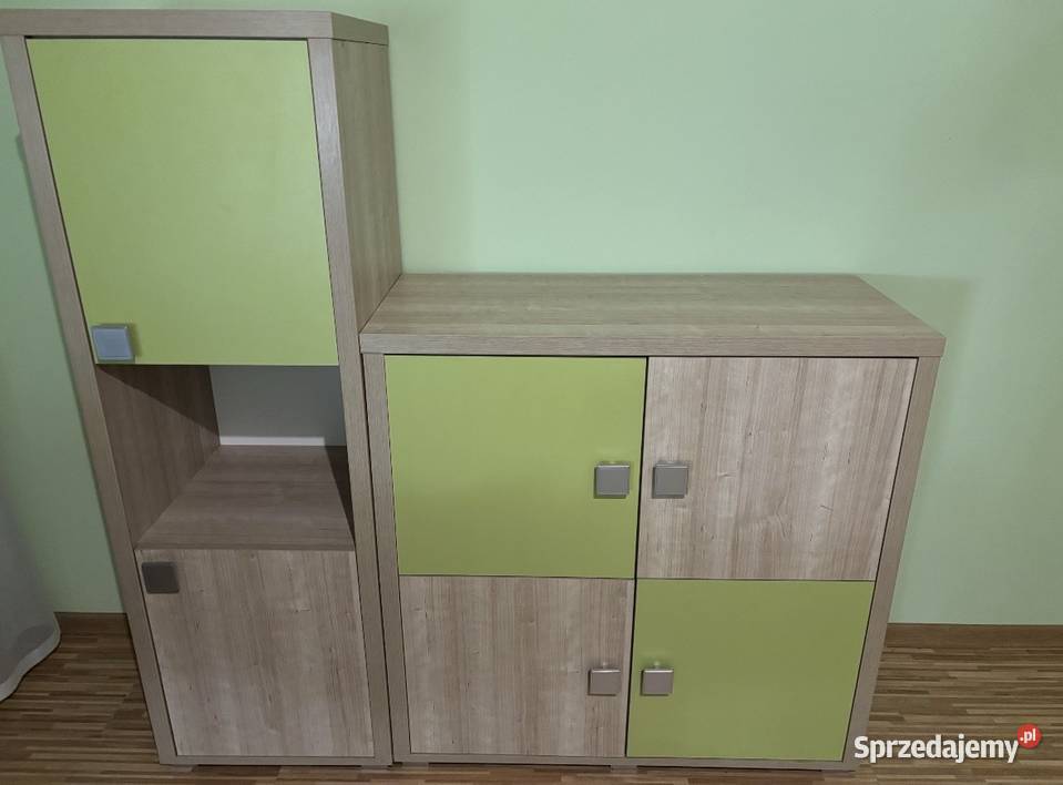 MEBLE DZIECKA Jasny dąb z elementami zieleni Gorzkowice
