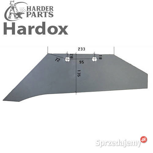Lemiesz 300hektarów HARDOX SSP214L części do