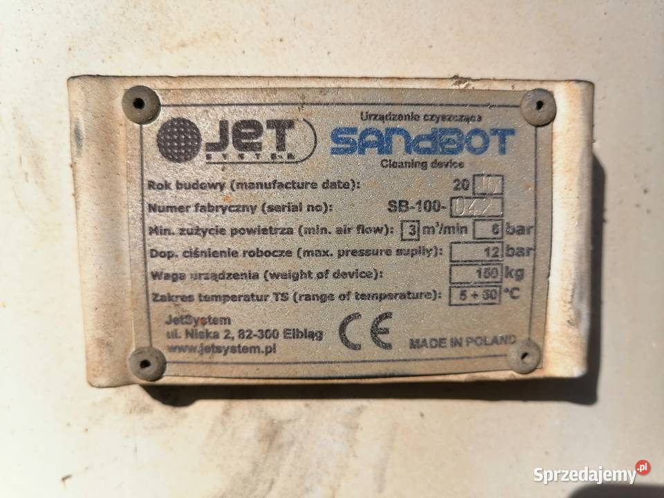 Piaskarka Hydropiaskarka Sandbot warmińsko-mazurskie Ełk