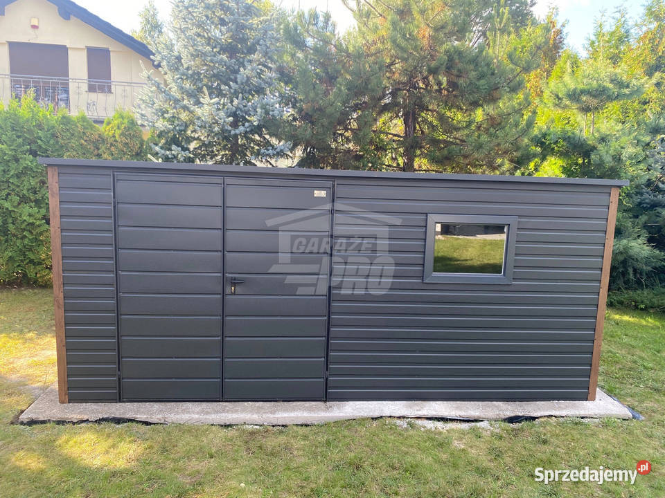 Schowek domek ogrodowy 5x3m brama dwuskrzydłowa Radom