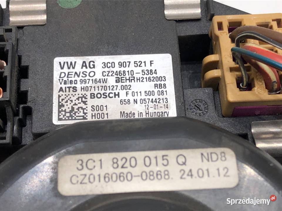 DMUCHAWA NAWIEWU VW CC B7 3C0907521F WENTYLATOR