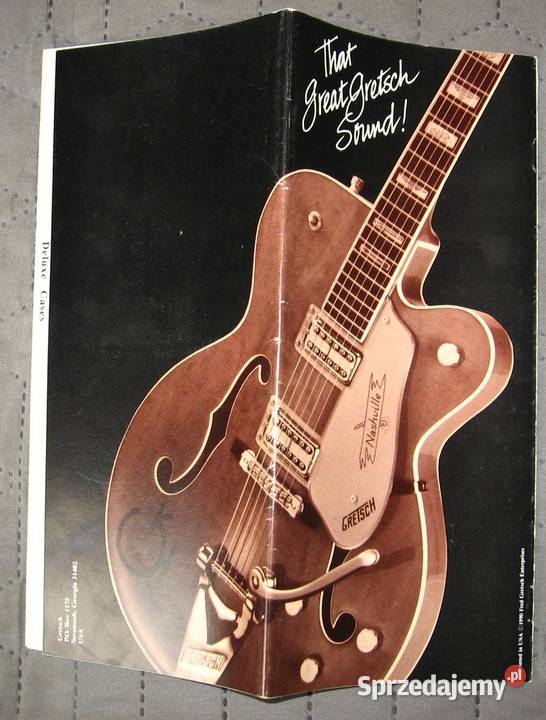 Gretsch 1990 katalog gitar Gitary i akcesoria pomorskie Kępice