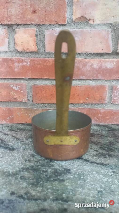 Garnek miedziany Rondelek Chochla Dekoracja 696 Gawroniec