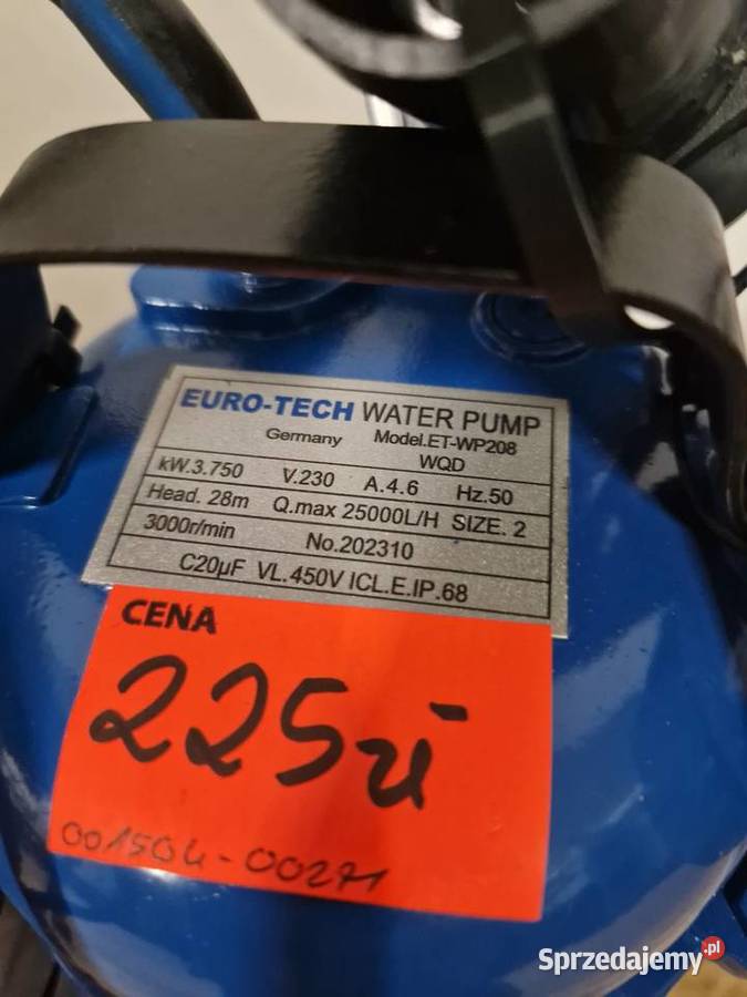 Pompa do szamba zatapialna pompa do wody czystej wielkopolskie