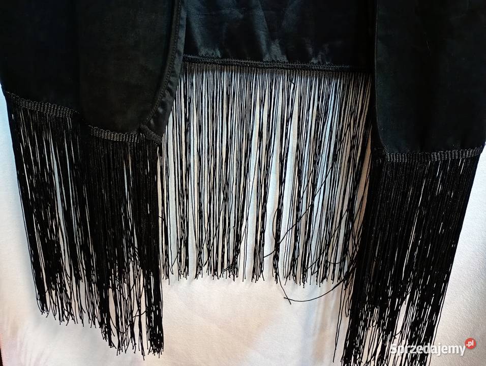 3XL4XL 4648 Ekskluzywna czarna kamizelka czarny