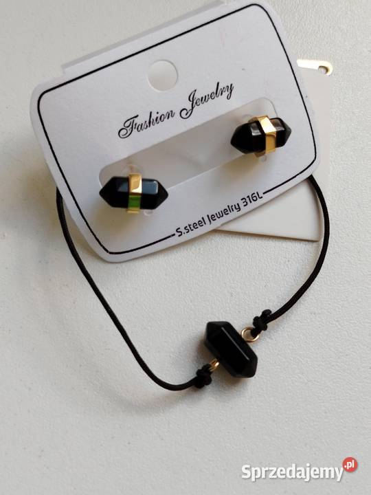 Zestaw biżuterii z kamieni Łódź