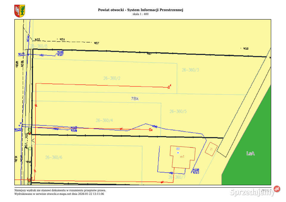 Działka budowlana lesie 1520 m prąd woda Sufczyn mazowieckie sprzedam
