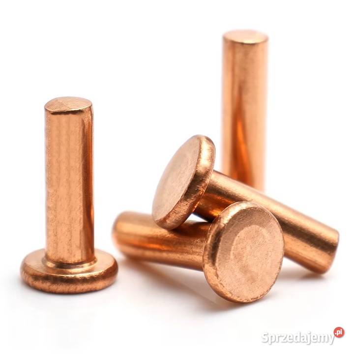 Nitki z czystej miedzi z płaskim łbem 8 mm M2 25 Świdnica sprzedam