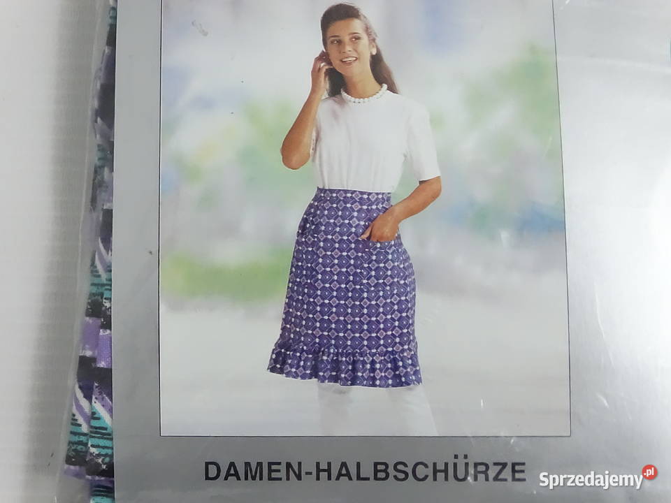 Retro Fartuszek Kuchenny Półfartuch 100 Bawełna Biłgoraj