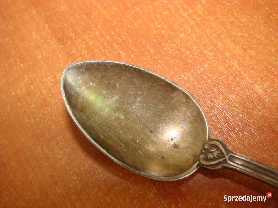 łyżeczka do cukru sygnowany plater pomorskie Pruszcz Gdański