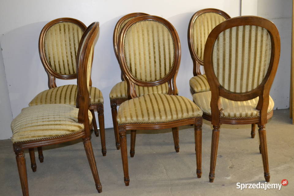 krzesła medaliony 6 Meble Będzin