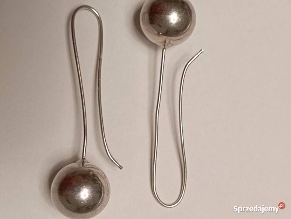 Kolczyki srebrne kule Radom