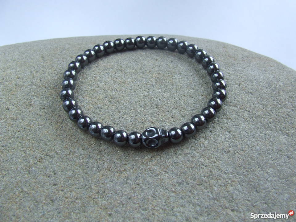 Bransoletka z hematytu hematyt czaszka z Biżuteria dla Panów Stalowa Wola