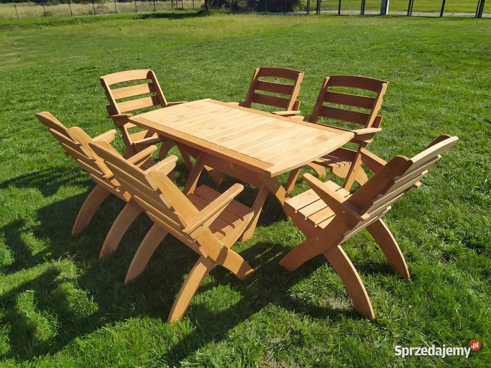 Meble ogrodowe drewniane składane typ X wersja 2 Kalety sprzedam