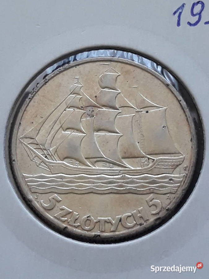 5 Żaglowiec 1935 r około mennicze M Konin