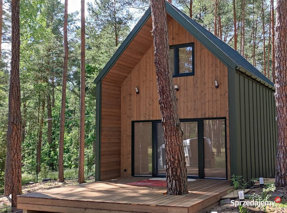 dom z drewna 35m nowoczesna stodoła domek Józefów sprzedam