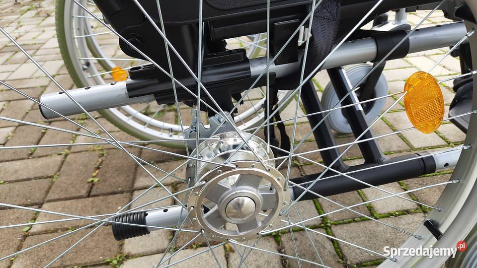 Wózek inwalidzki składany lekki rama aluminiowa Syców sprzedam
