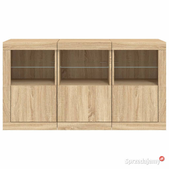 Szafka z oświetleniem LED dąb sonoma 123x37x67 Warszawa