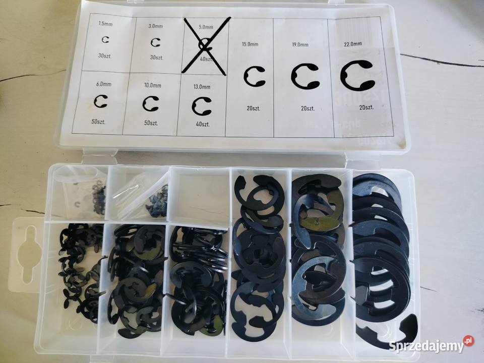 Zestaw pierścieni seegera ECLIP zabezpieczenie Mińsk Mazowiecki