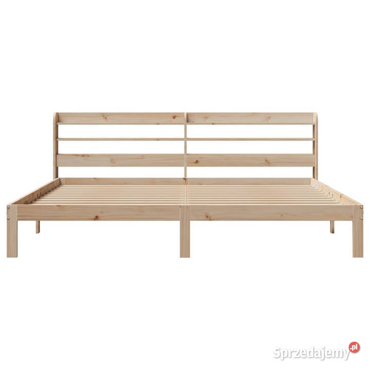 Rama łóżka z zagłówkiem sosnowa 180x200