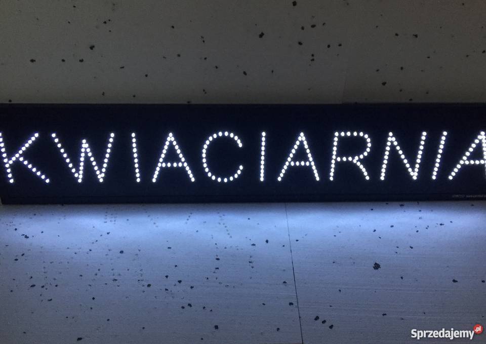 KWIACIARNIA diodowa reklama 120x25 NOWA mazowieckie