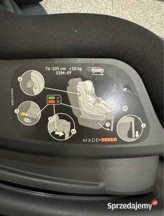 Fotelik obrotowy Peg Perego 3-18kg Akcesoria Warszawa sprzedam