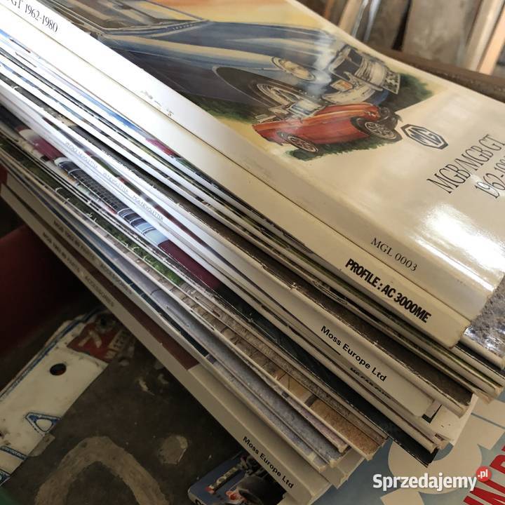 Czasopisma książki magazyny Ferrari MG Mercedes wielkopolskie Poznań