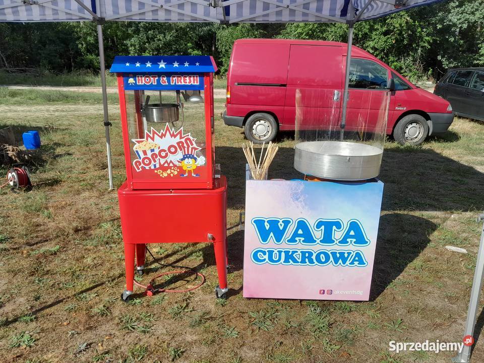 Wata cukrowa popcorn stoisko na Twoje wydarzenie wielkopolskie