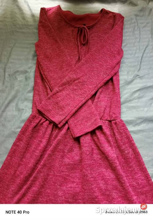 sukienka dzianinowa z koronką Odzież damska Wejherowo