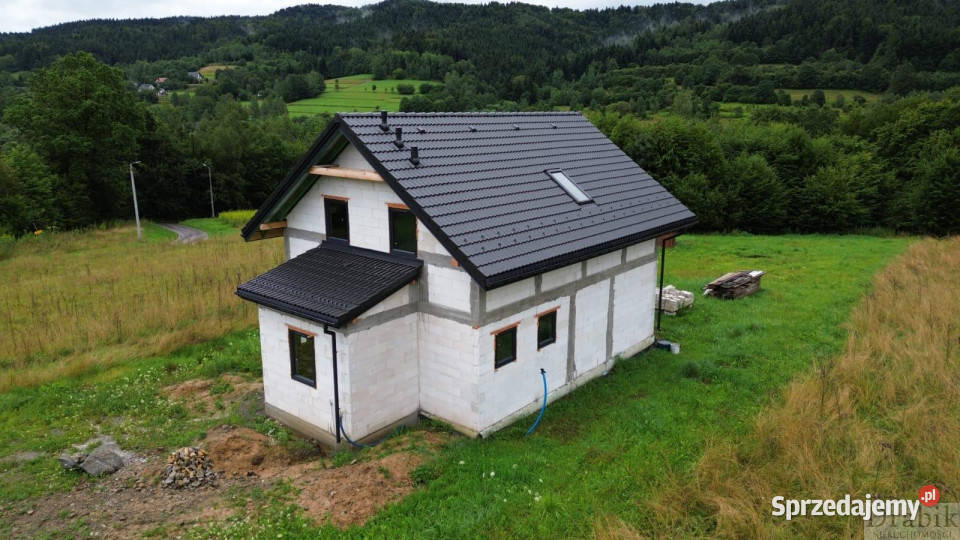 Dom wolnostojący 16436m2 Budzów Budzów stan surowy zamknięty małopolskie sprzedam