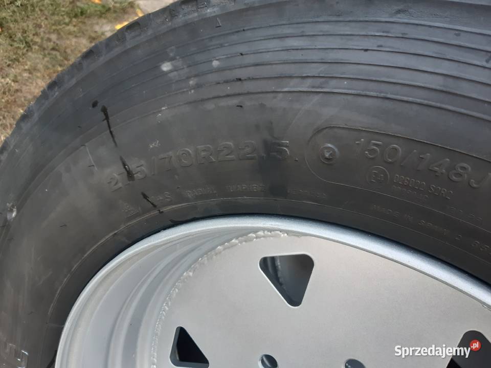 4 koła felgi bezdętkowe 27570 R225 przyczepa d46 Kamocin