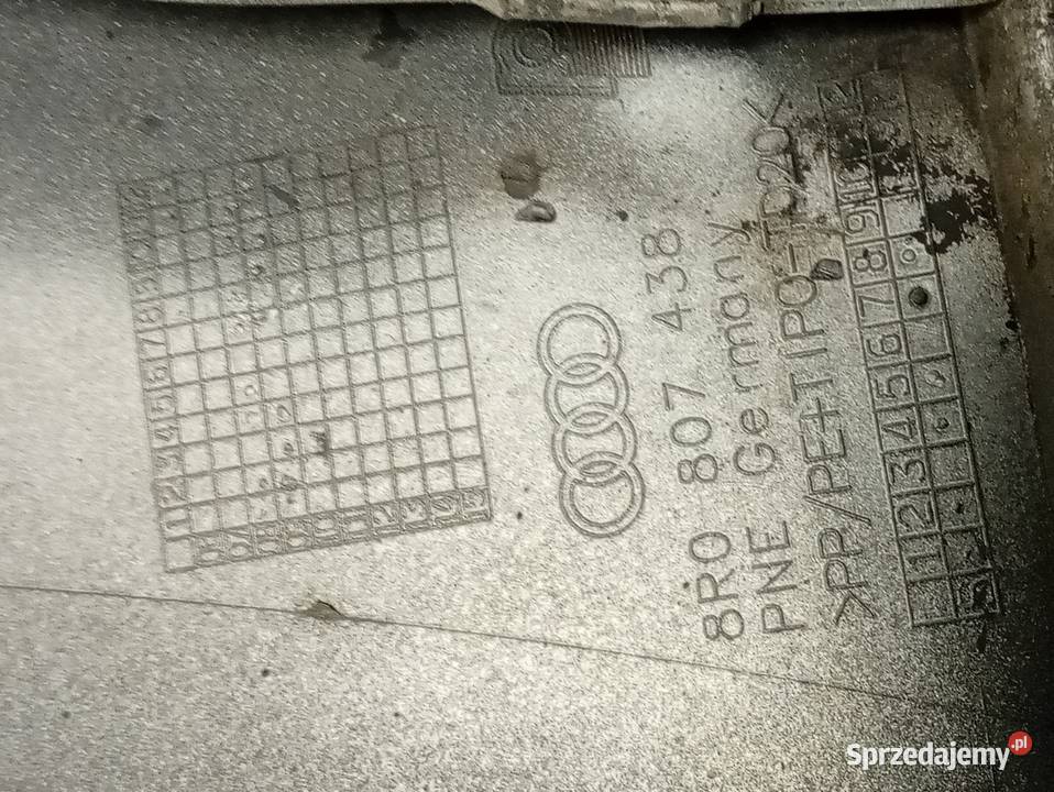 Prawe poszycie zderzaka Audi Q5 8R 20082012 Zderzaki