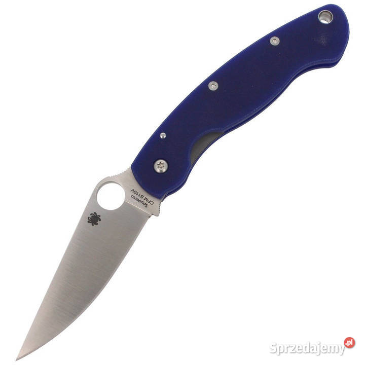 Nóż składany Spyderco Military G10 Dark Blue CPM Warszawa