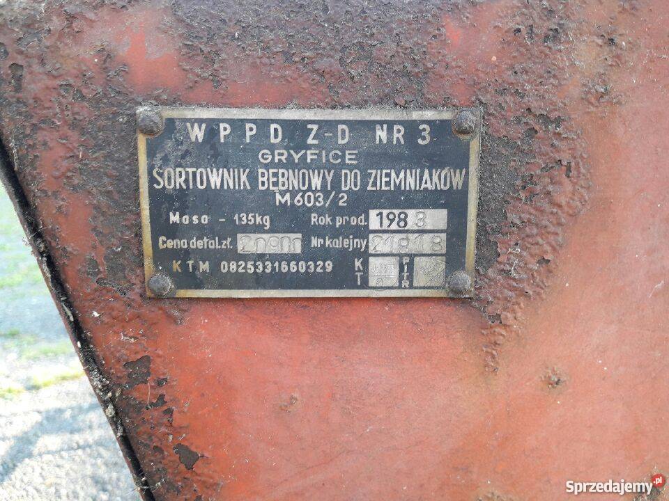 Sortownik bębnowy do ziemniaków ręczny Olendry