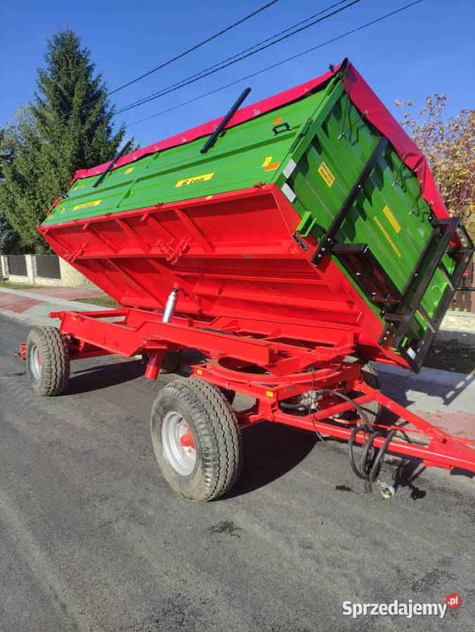 Przyczepa wywrotka kiper trzy stronny DIADEM nieuszkodzony Przyczepy rolnicze Łagów