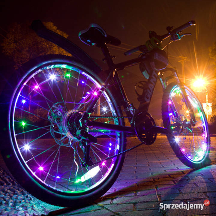 Światło rowerowe kolorowe światła kół LED lampa Części i akcesoria dolnośląskie Wrocław sprzedam
