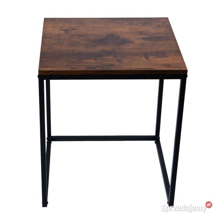 Nowoczesne stoliki kawowe kwadratowe zestaw 2w1 Poznań